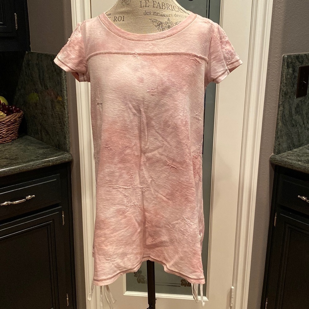 Hem & Thread Distressed Cotton Cover up size Small